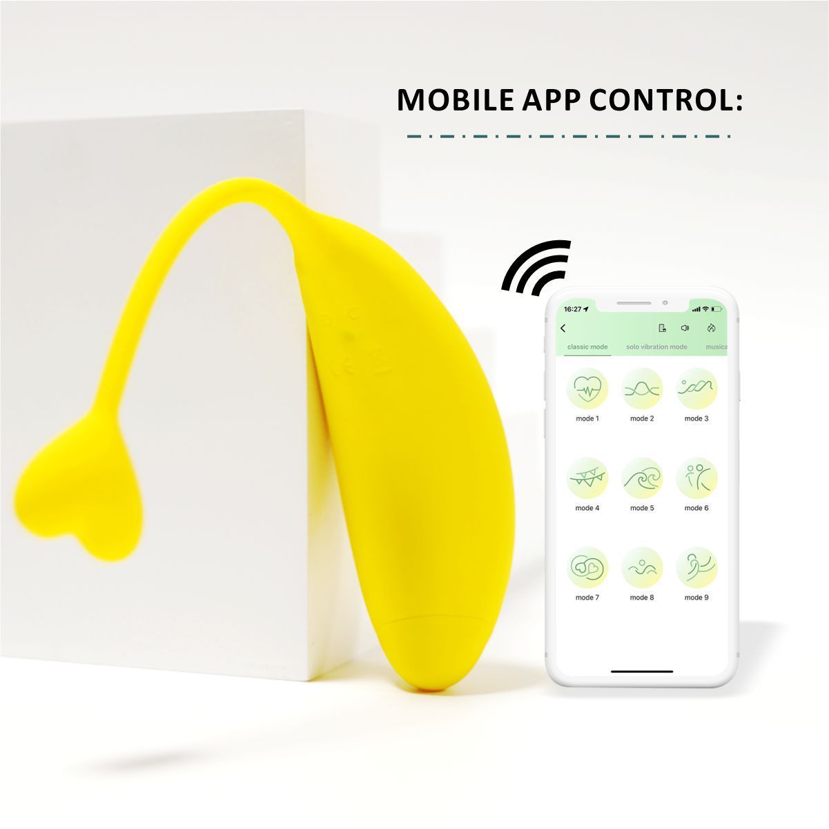 Fruit Banana APP Remote Control Vibration Product Device Wear Plug