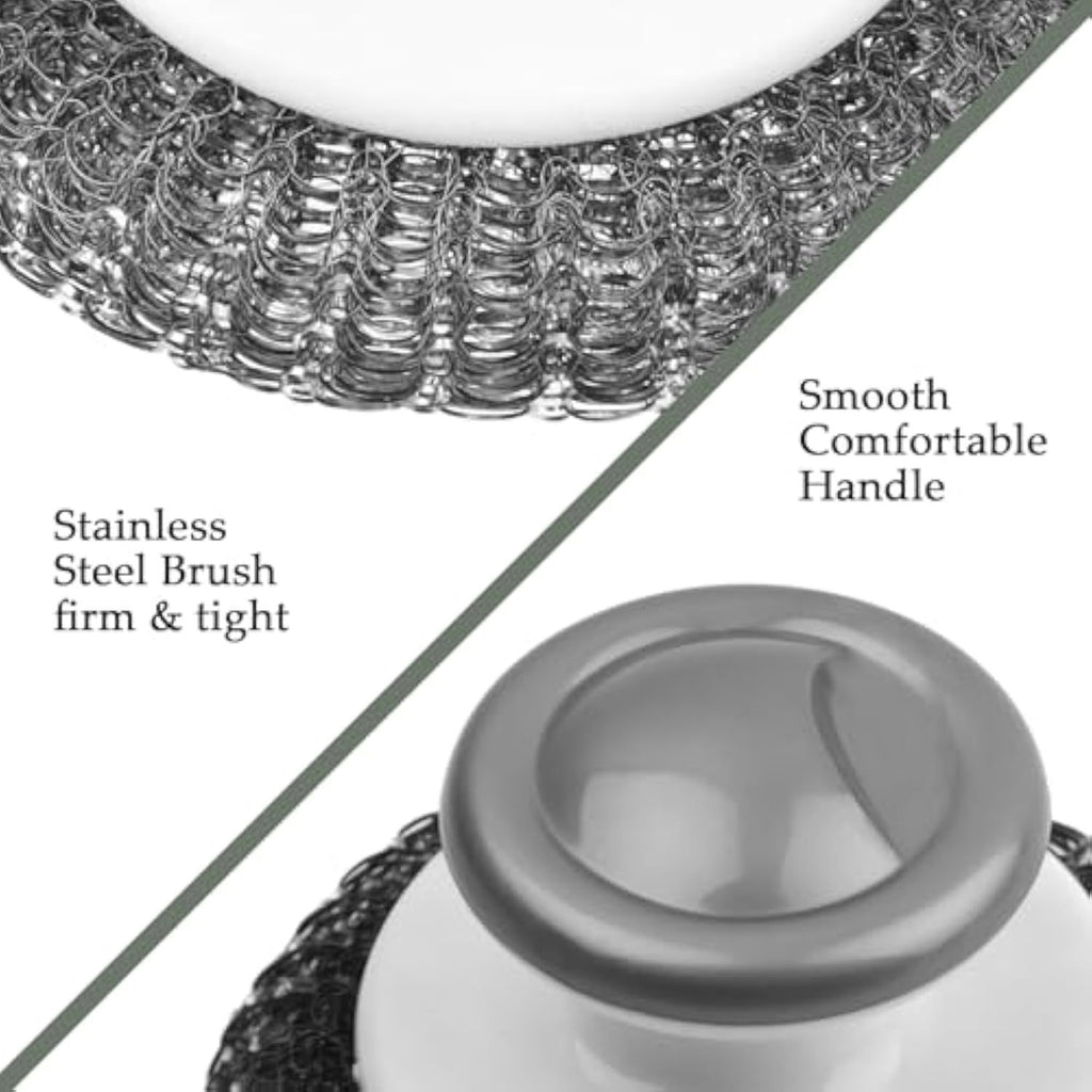 Stainless Steel Wool Scrubber, Scrubbing Scouring Pad, Steel Wool Scrubber For Kitchens, Bathroom And Kitchen Pots, Pans, Sink