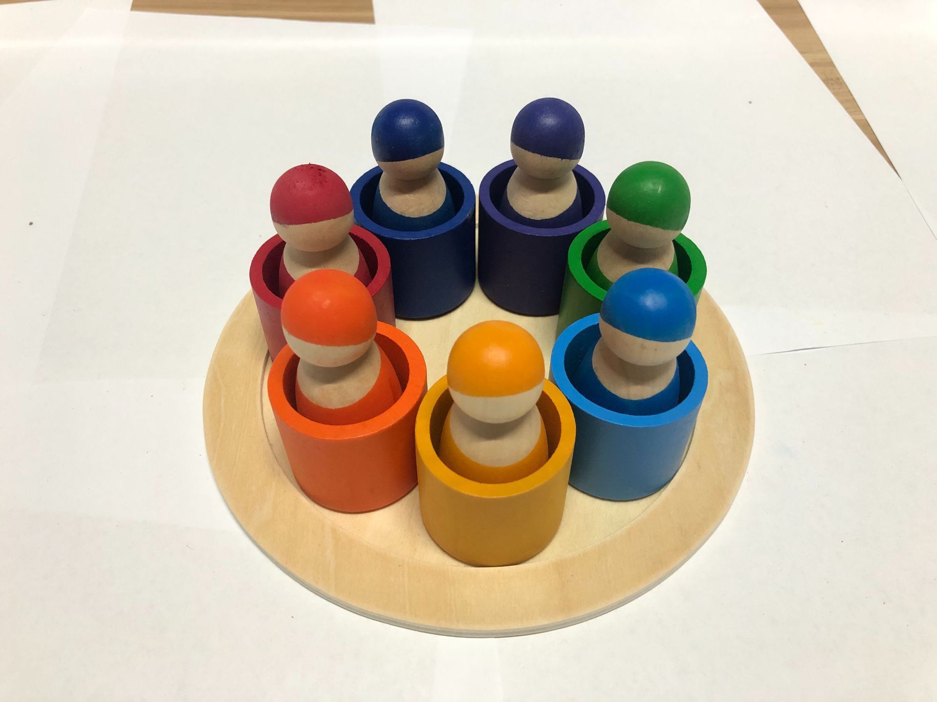 Early education stacking high blocks