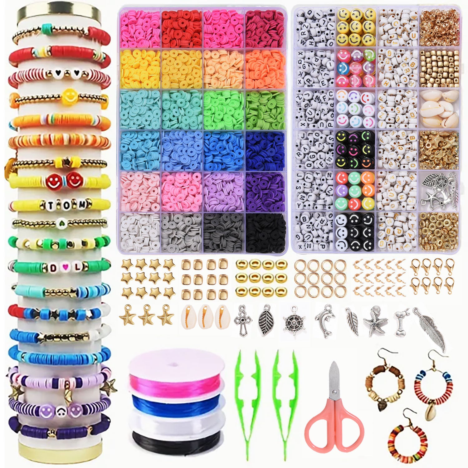 DIY Camouflage Soft Ceramic Beads Ornament Accessories Scattered Beads With Holes Spacer