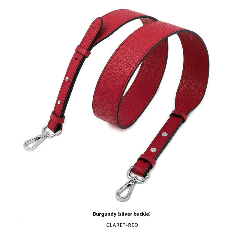 Cowhide Milled Double-sided Wide Shoulder Strap All-match Adjustable