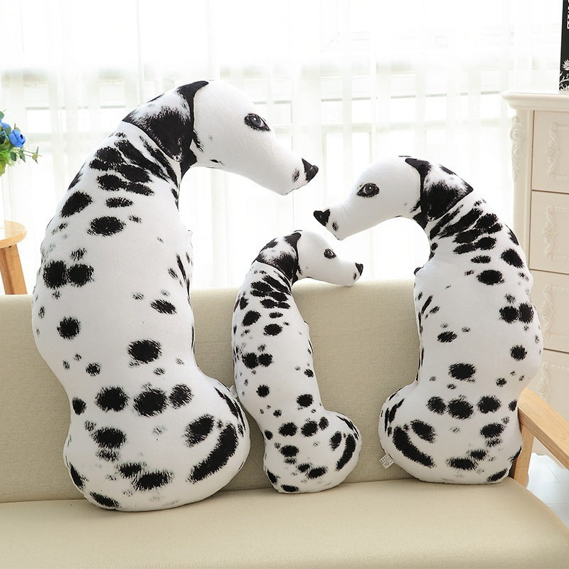Funny 3D Dog Print Throw Pillow Creative Cushion Cute Plush Doll Gift Home Decor