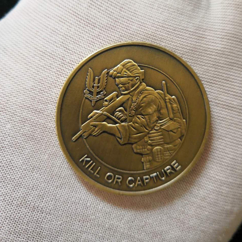 Foreign Sniper Commemorative Coin Nickel Plated Silver Commemorative Medal