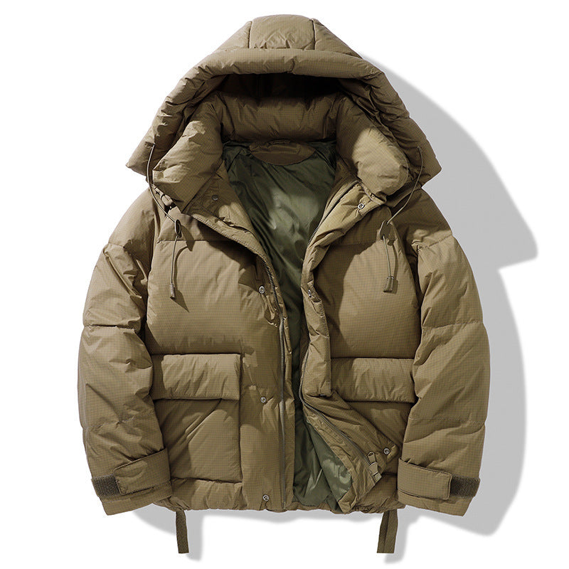 Men's Tooling Down Jacket Large Size Stylish Simple And Warm