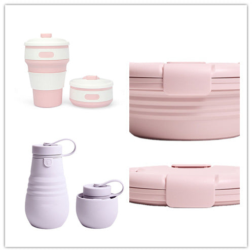 Retractable Sports Silicone Foldable Water Cup