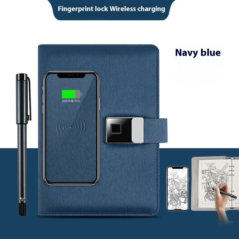 Handwriting Paper Screen Synchronization Smart Fingerprint Lock Notebook