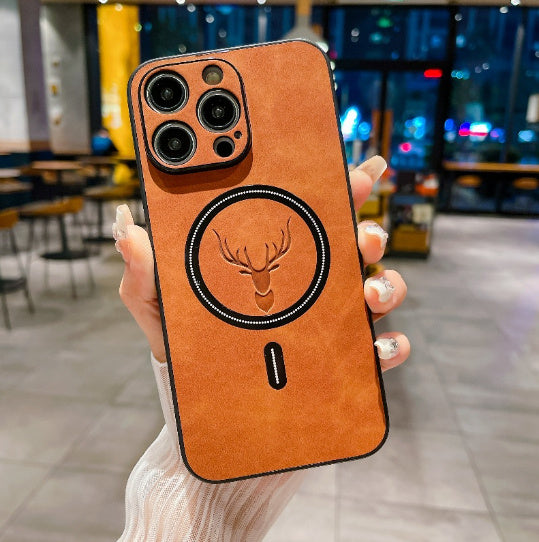 Elk Magnetic Suction Phone Case Cartoon Phone Case