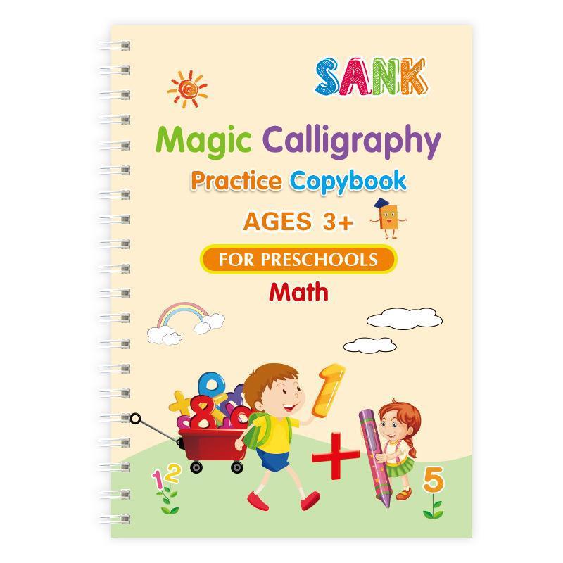 English Version Children's Pen Control Training Groove Calligraphy Practice Board