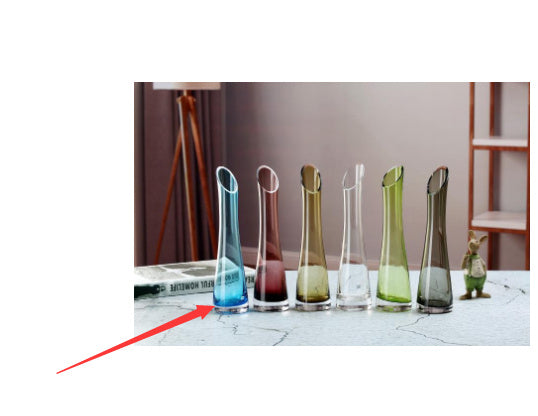 One Flower Vase European Creative Glass Transparent Ornaments