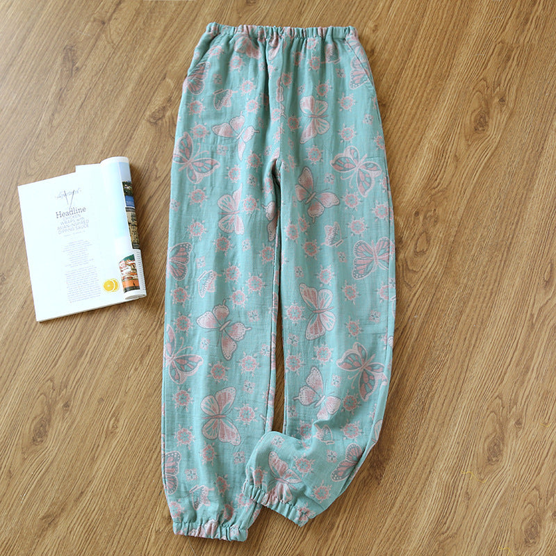 Women's Home Thin Summer Pure Cotton Pajama Pants