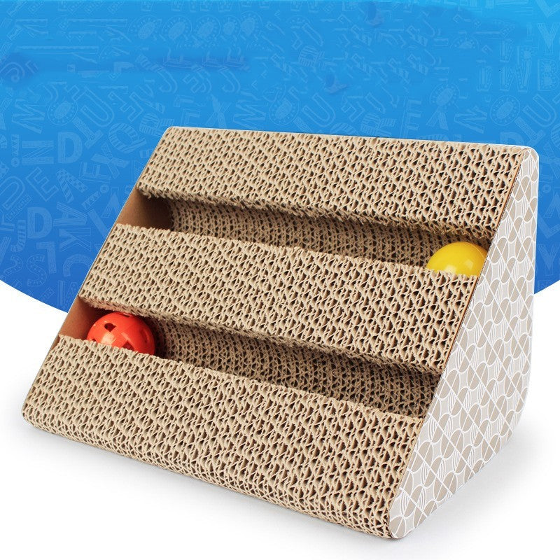 Triangle Corrugated Cat Scratching Board Toy
