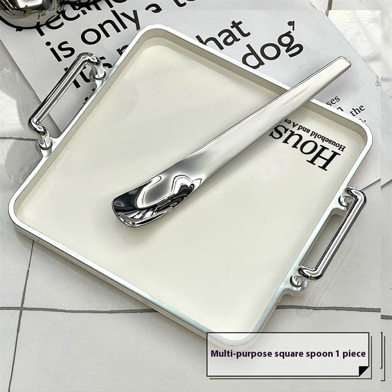 Dessert Stainless Steel Cream Dipper Long Handle