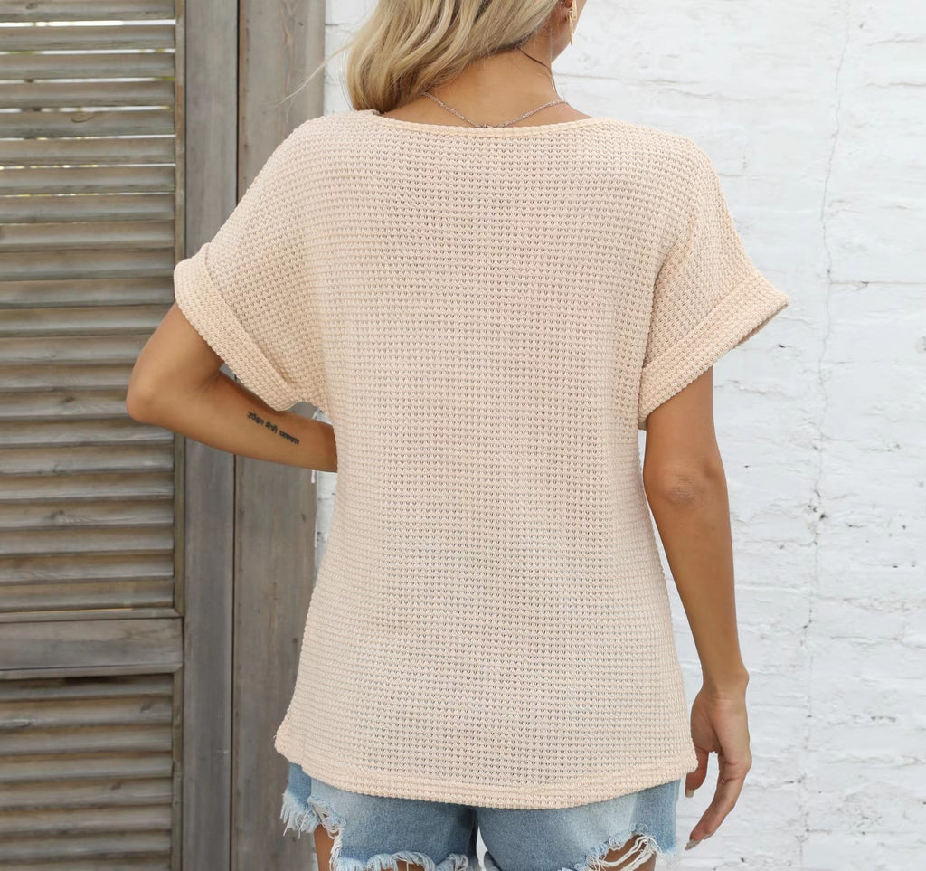 Women's Polyester Elegant Style Short Sleeve