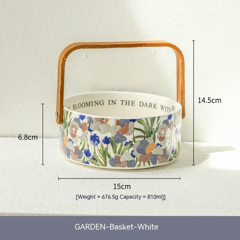 Retro Watercolor Style Fashion Ceramic Coffee Set