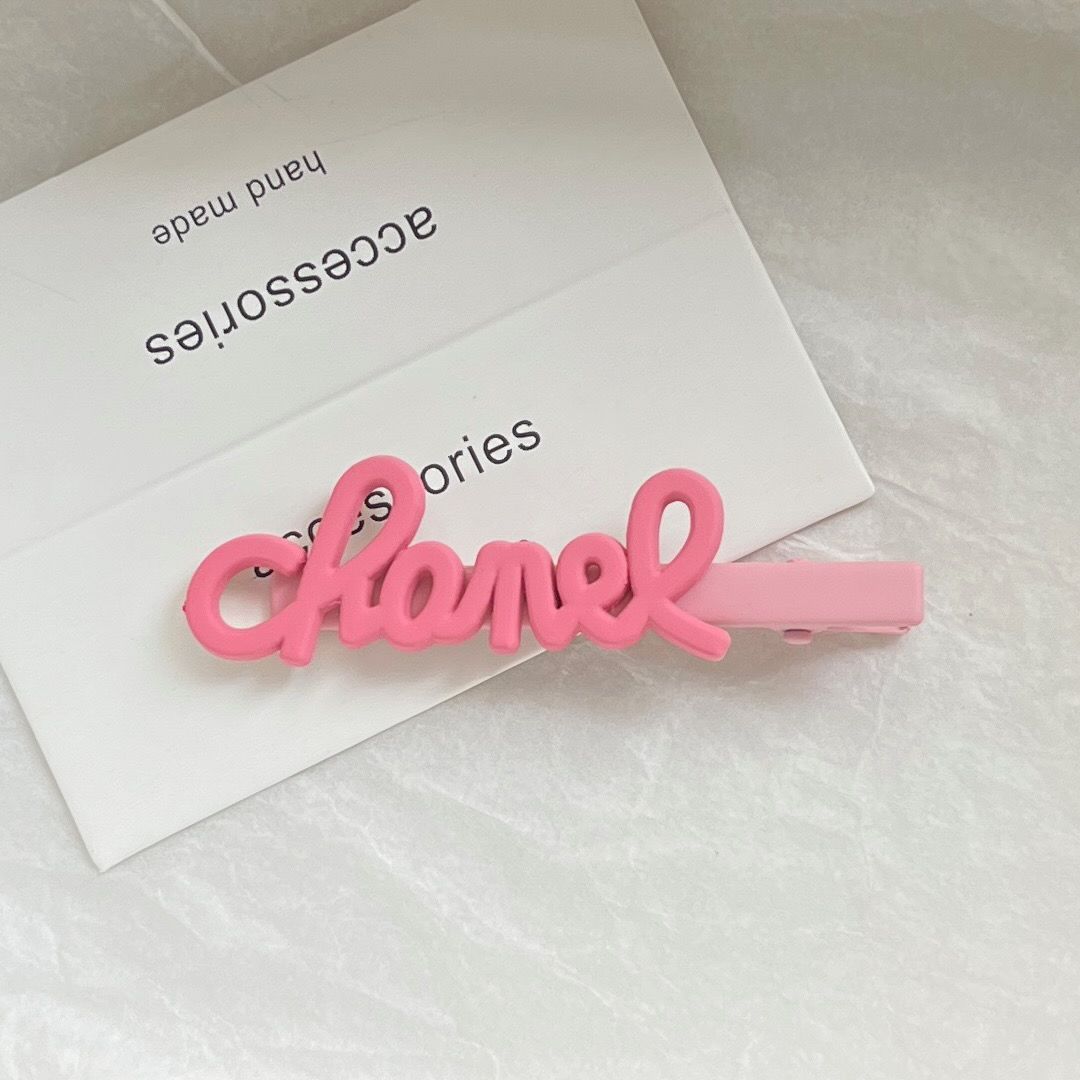 French Advanced Classic Style Letters Side Cropped Hair Clip Hairpin