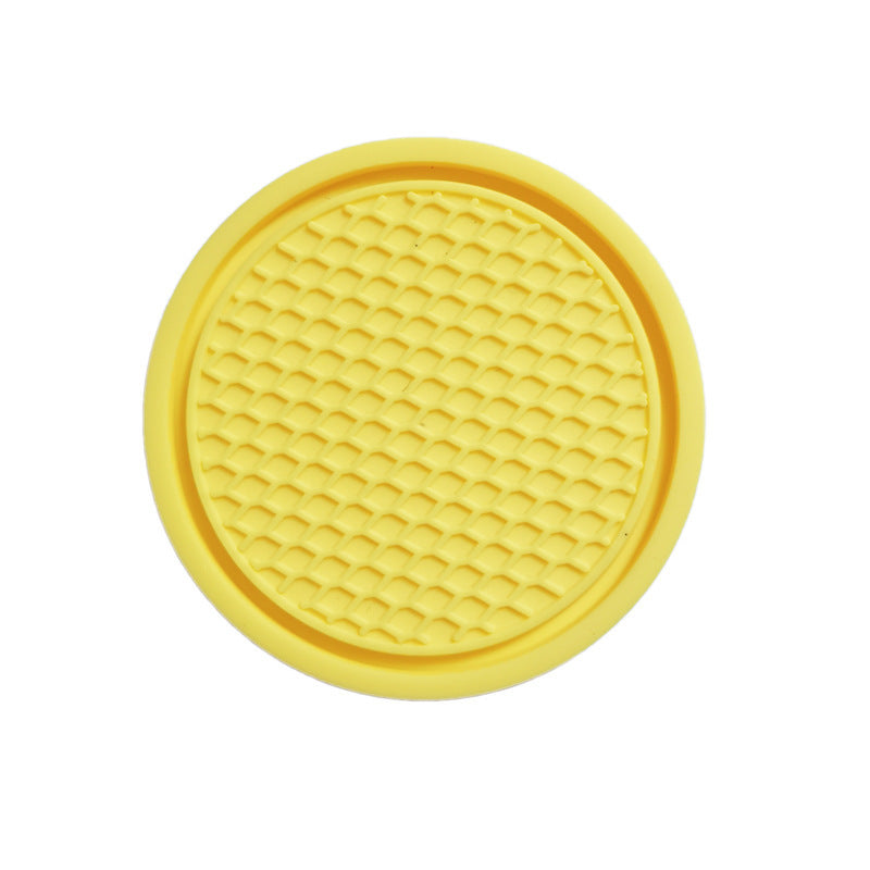 Cross-border Car Coaster A Large Number Of Spot Car PVC Heat Insulation Non-slip Mat Car Water Cup Mat