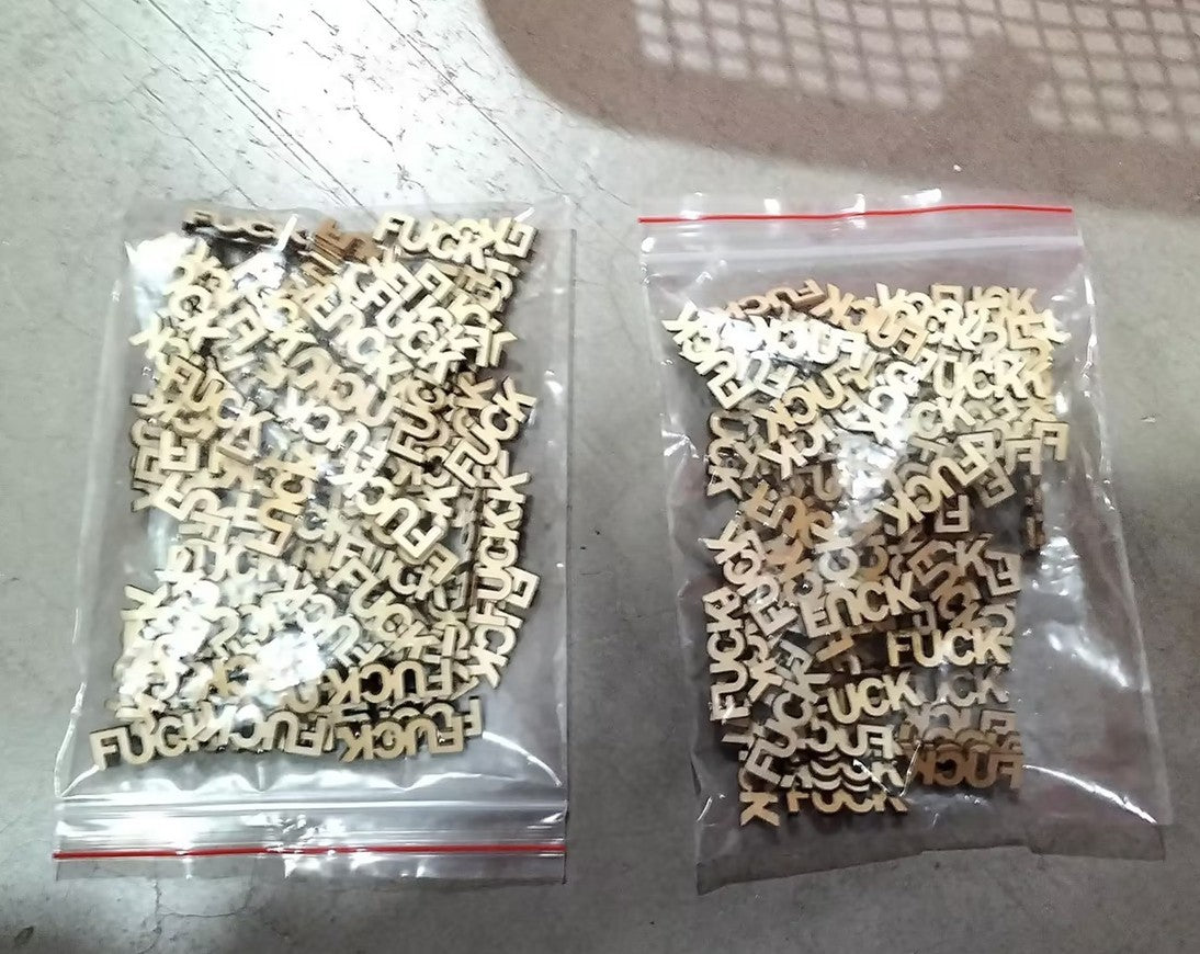 A Can Of Fucks Gift Jar Wooden Letter Crafts