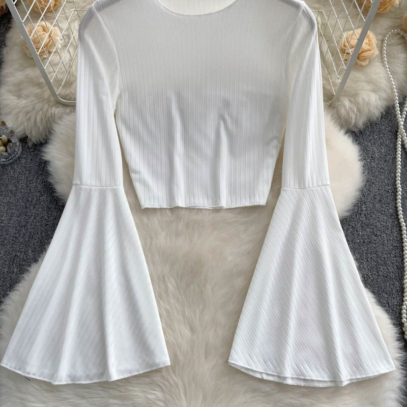 Hot Girl Design Bell Sleeve Top