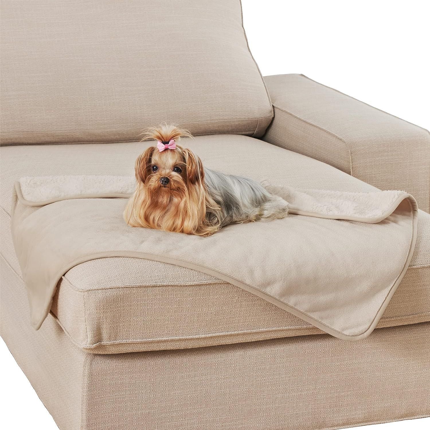 Pet Waterproof Flannel Sherpa Thickened Dog Blanket Cat Mat