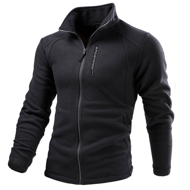 Warm Custom Cardigan Outdoor Polar Fleece Jacket