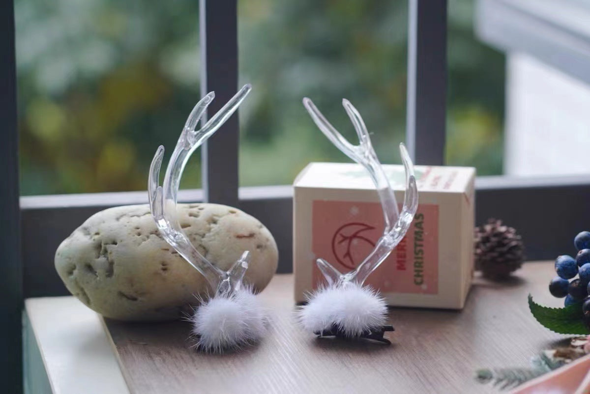 Antlers Christmas Headdress Hairpin Female