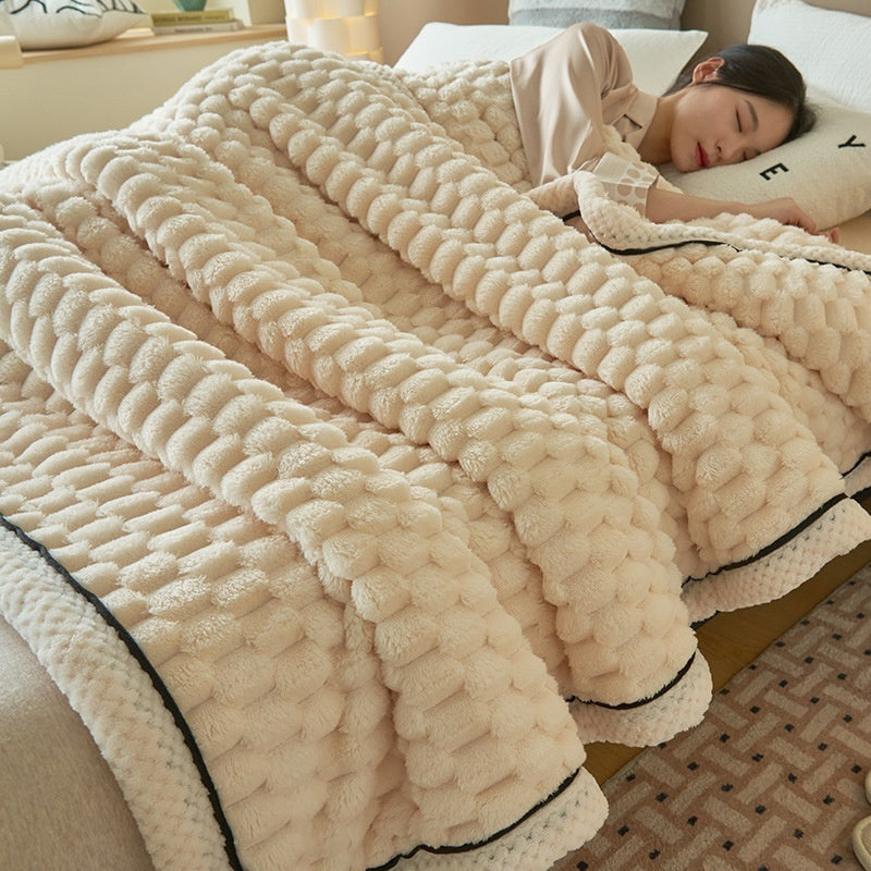 Coral Flannel Winter Thicken Thermal Cover Blanket