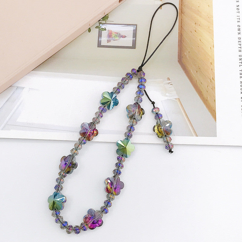 DIY Beaded Stone Gem Butterfly Mobile Phone Chain