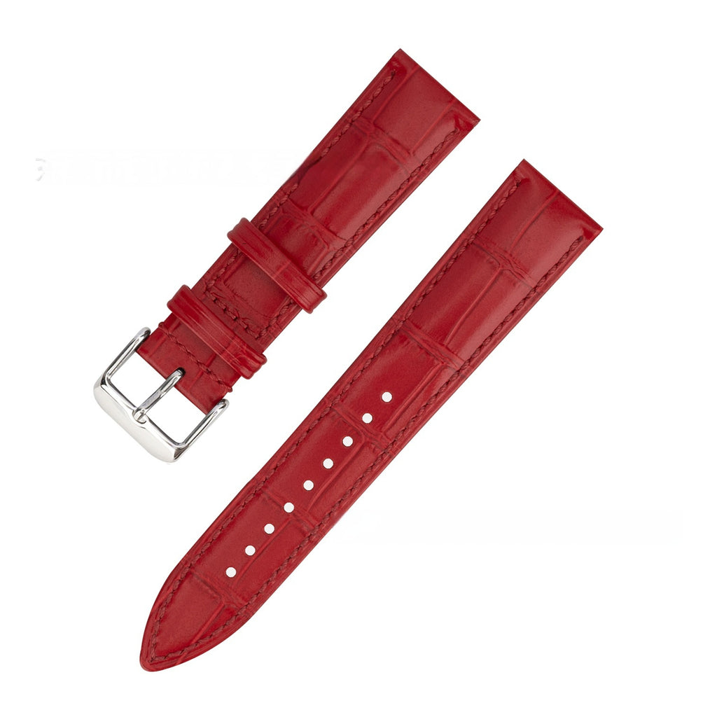 Bamboo Pattern Cow Leather Watch Strap Unisex