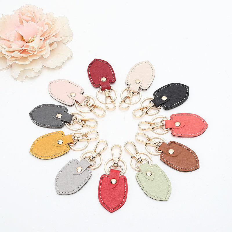 European And American Retro Double-layer Thick Leather Keychain