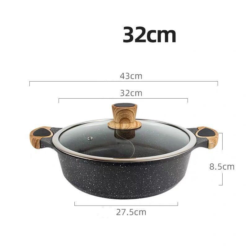 Maifan Stone Mandarin Duck Hot Pot Household Non-stick