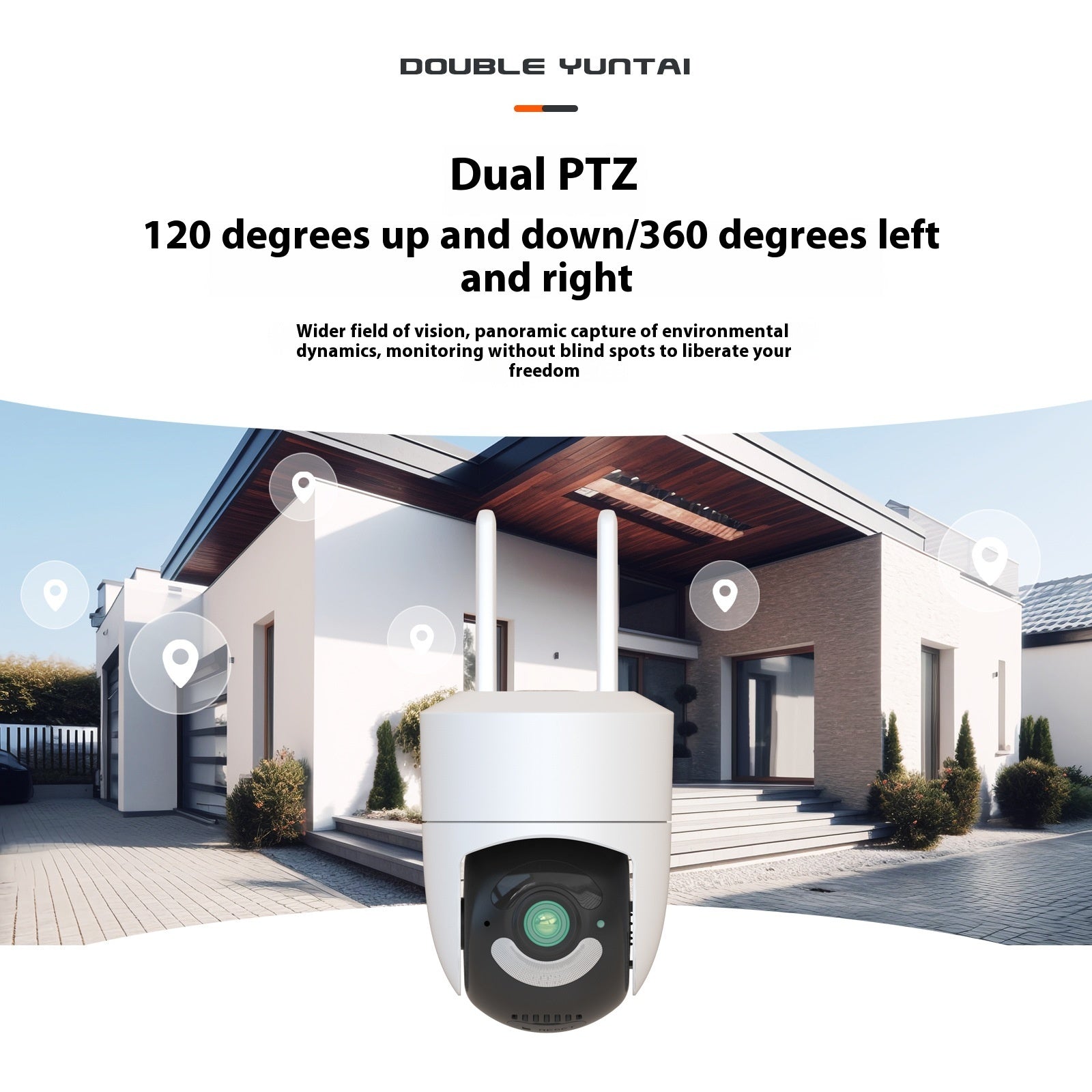 4 Million Security Monitoring Graffiti 5G Outdoor Dual Antenna