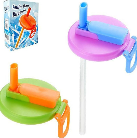 Fashion Personality Silicone Straw Soda Can Lid