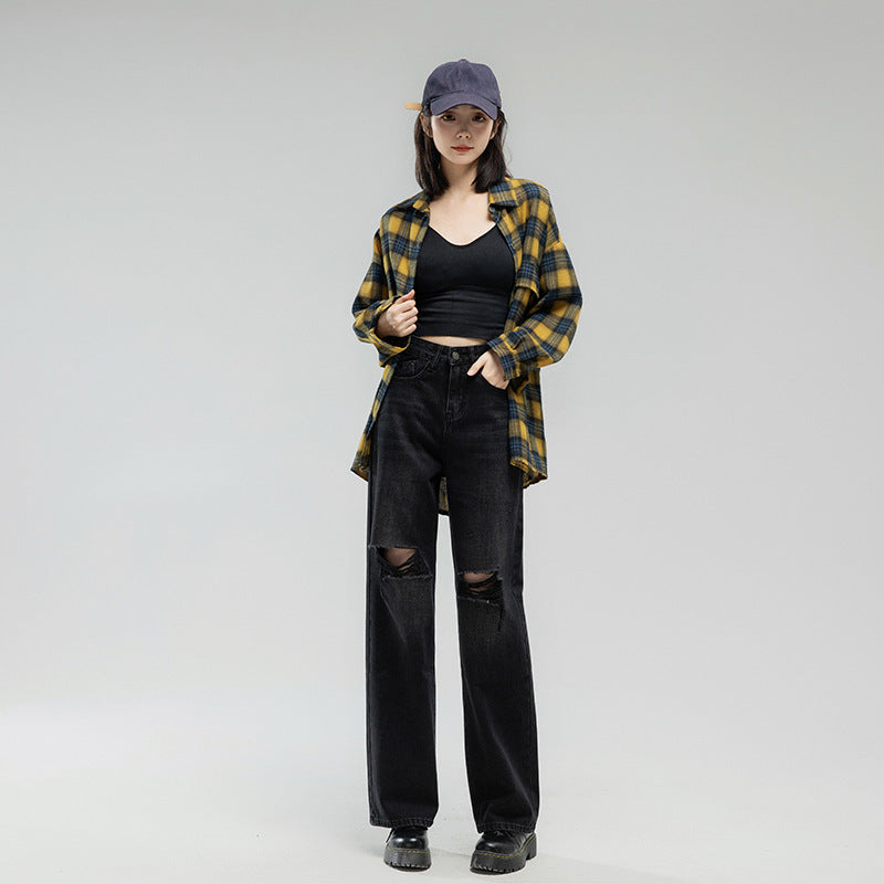 Women's Fashion Casual Loose Jeans