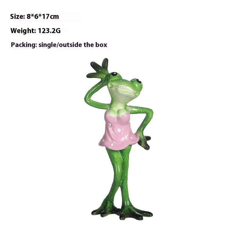 Funny Frog Confession Resin Decorations