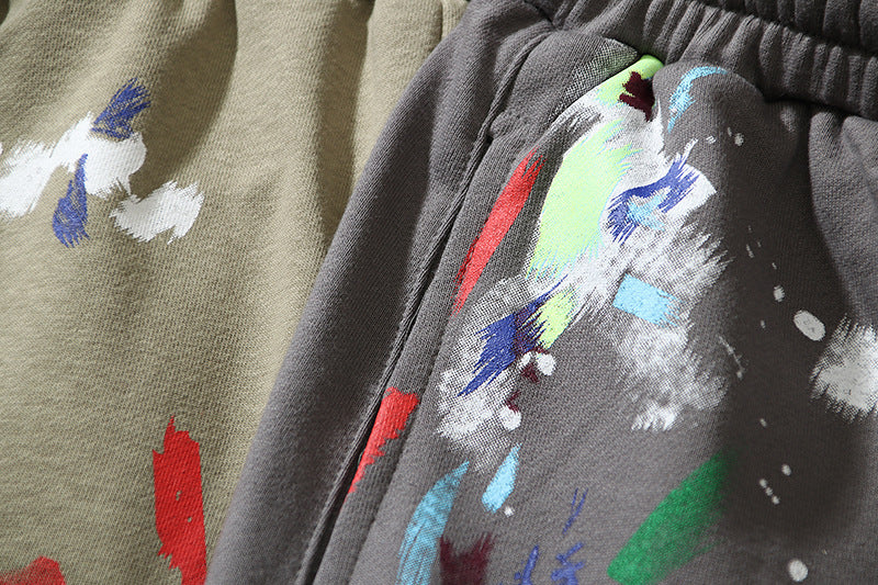 American High Street Retro Loose Casual Five-point Pants