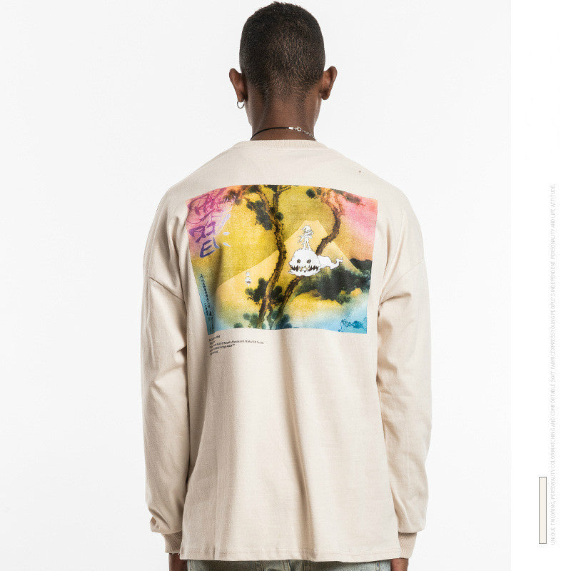 Mannen Vrouwen Hip Hop T-shirt Mode Kanye Kinderen Zien Spoken Casual Harajuku Pullover Streetwear Katoenen T-shirt Met Lange Mouwen Top tees