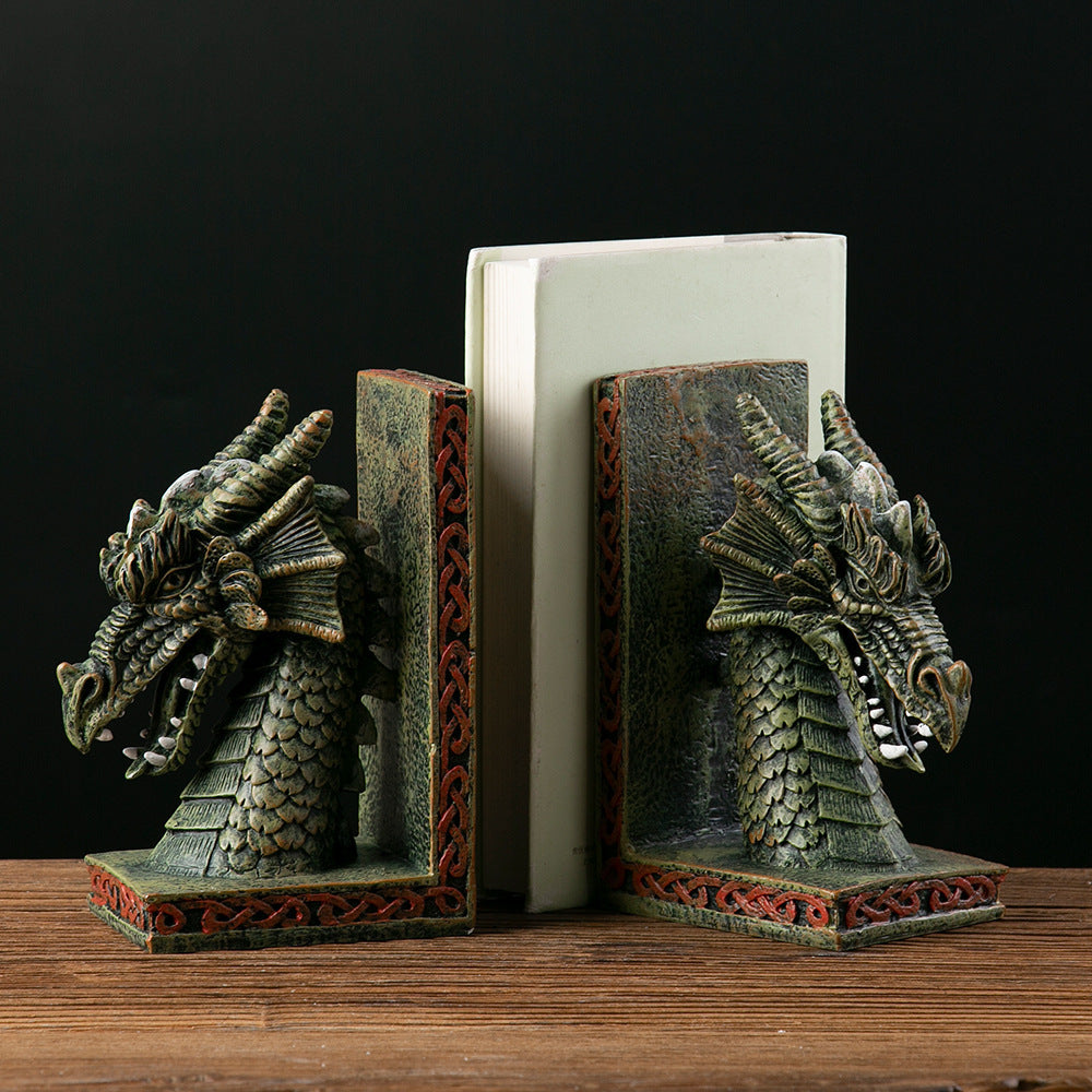 Household Dragon Bookend Decorative Ornaments