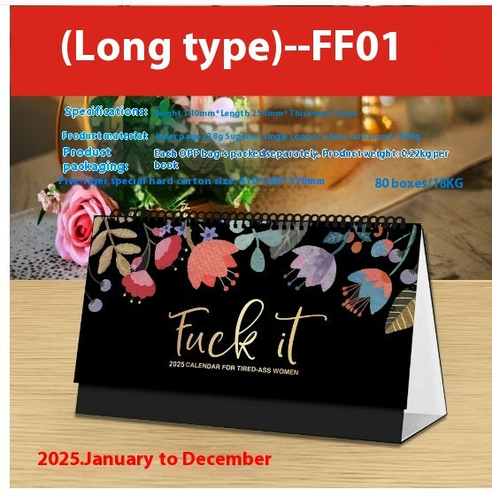 2024 Flower Calendar Spoof Living Room Wall Calendar