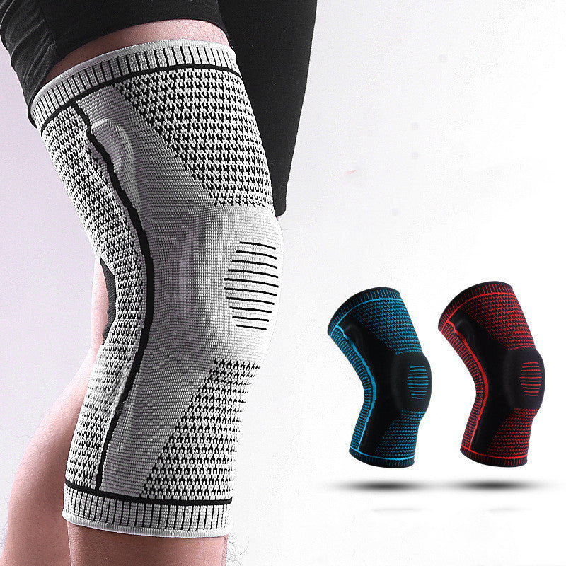 Men's And Women's Casual Sports Cycling Knitted Silicone Spring Breathable Knee Pads