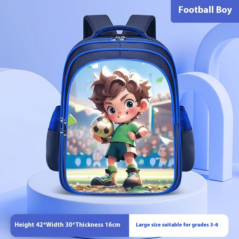 Astronaut Schoolbag Boy Double Shoulders Backpack Grade 3-4