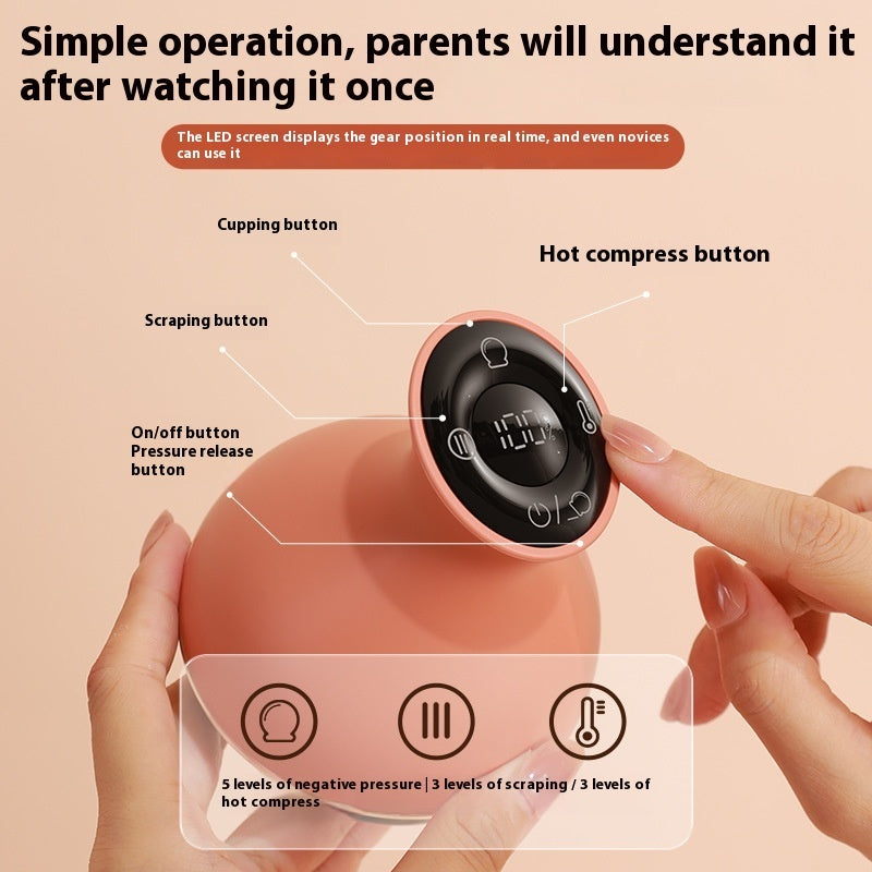 Electric Gua Sha Scraping Massager Cupping Scraping Dredging Meridian Brush