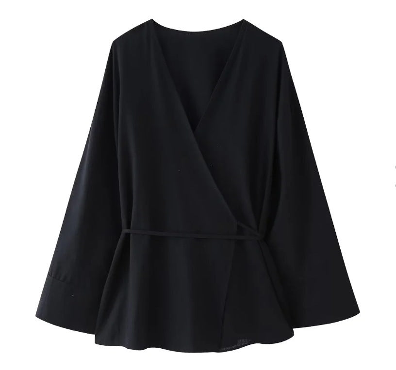 Casual Loose Tied Pajamas Trousers Suit