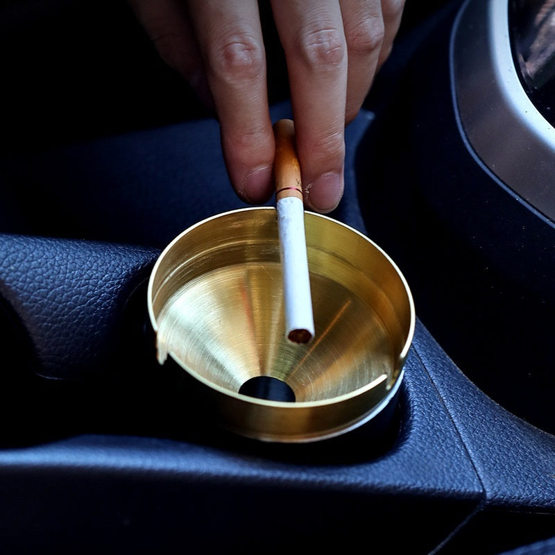 Stainless Steel Ashtray With Lid Household