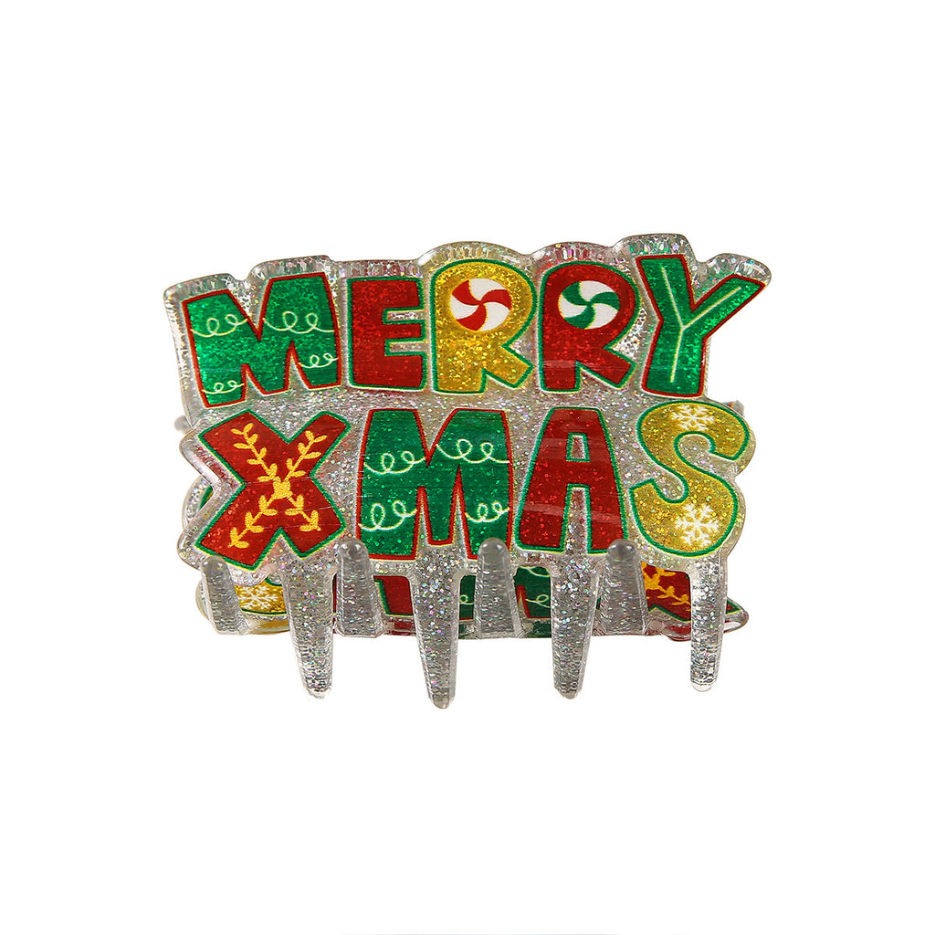 Christmas Shark Clip Summer Back Head Barrettes