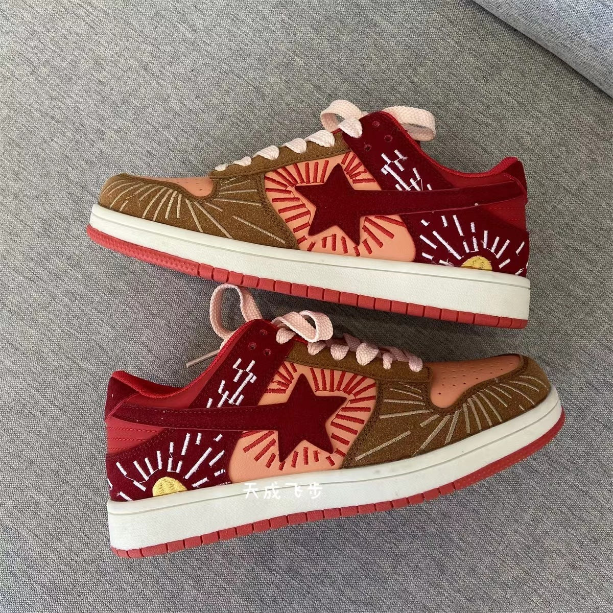 Contrast Color Meteor Niche Color Matching Casual Sneakers