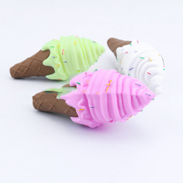 Ice Cream Pipe Silicone Pipe Shape