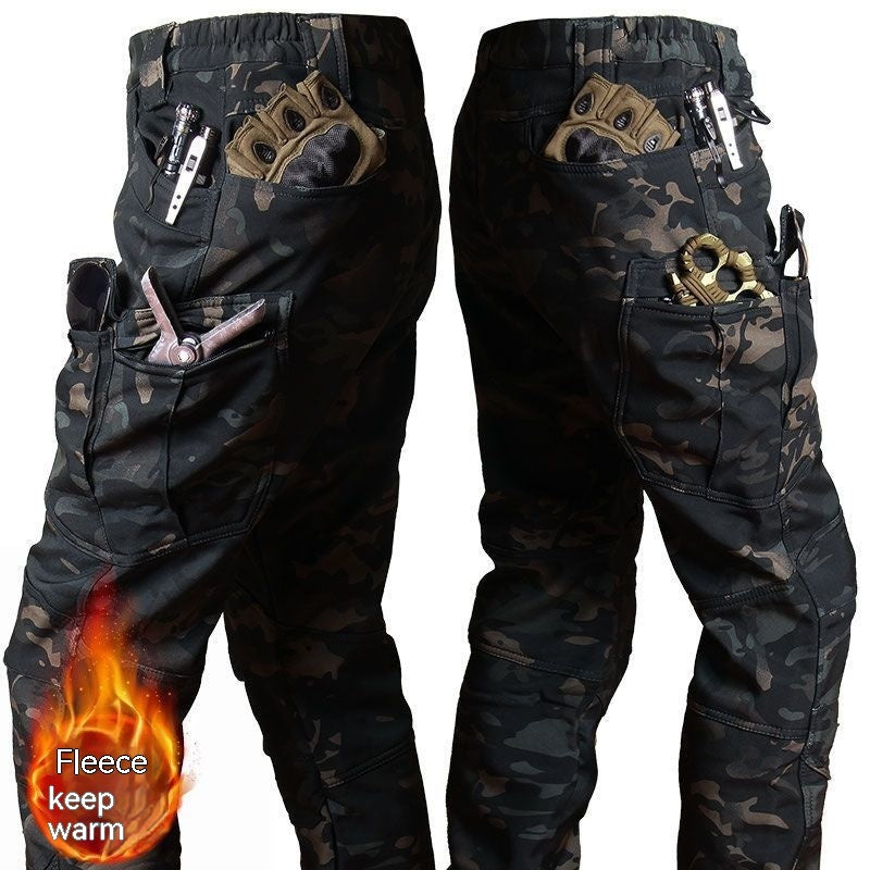 Winter Men's Camouflage Workwear And Assault Suit Set