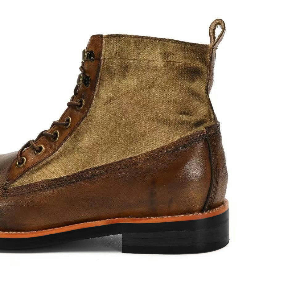 Men's Leather Retro Martin Boots Winter