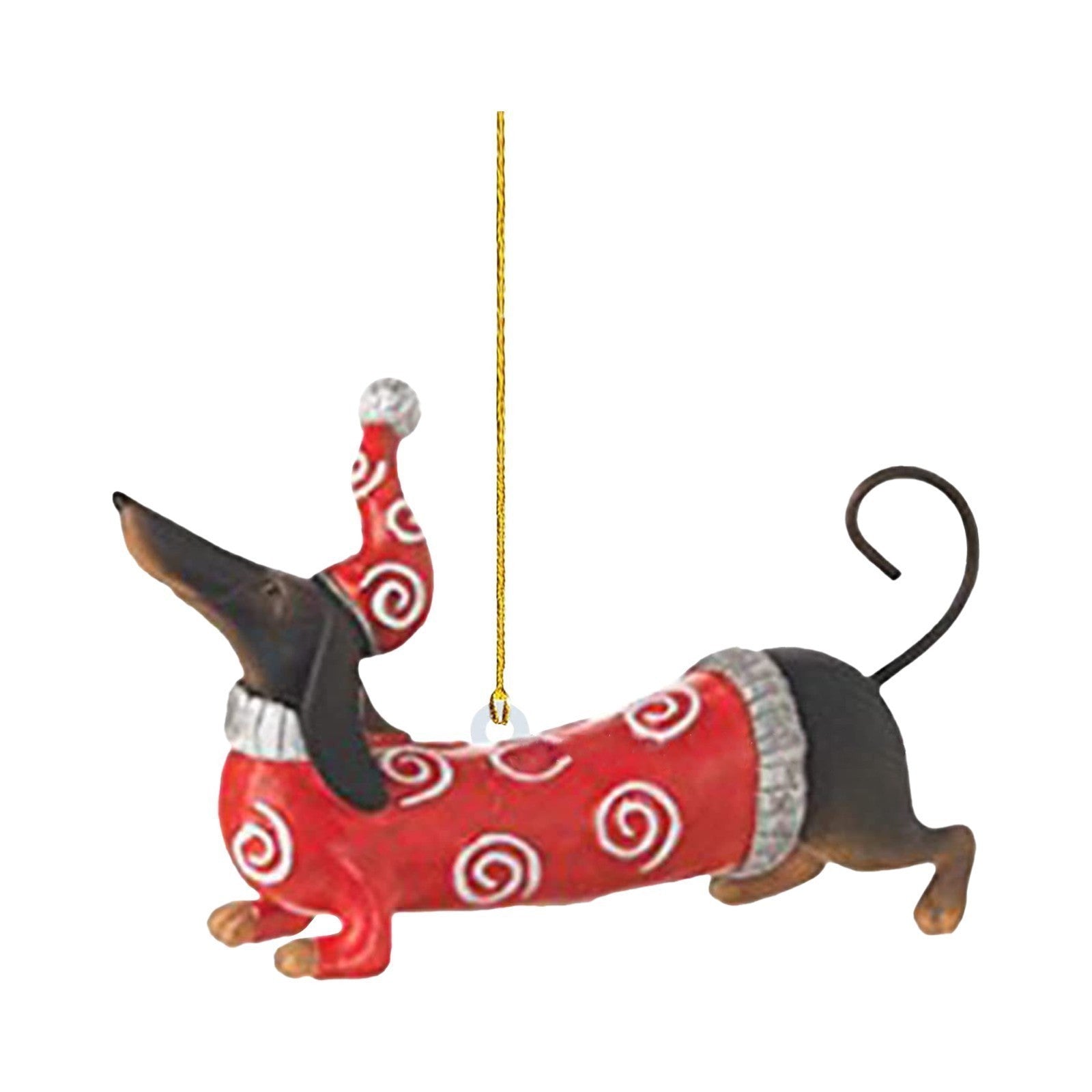 Acrylic Fashion Dog Christmas Tree Decoration