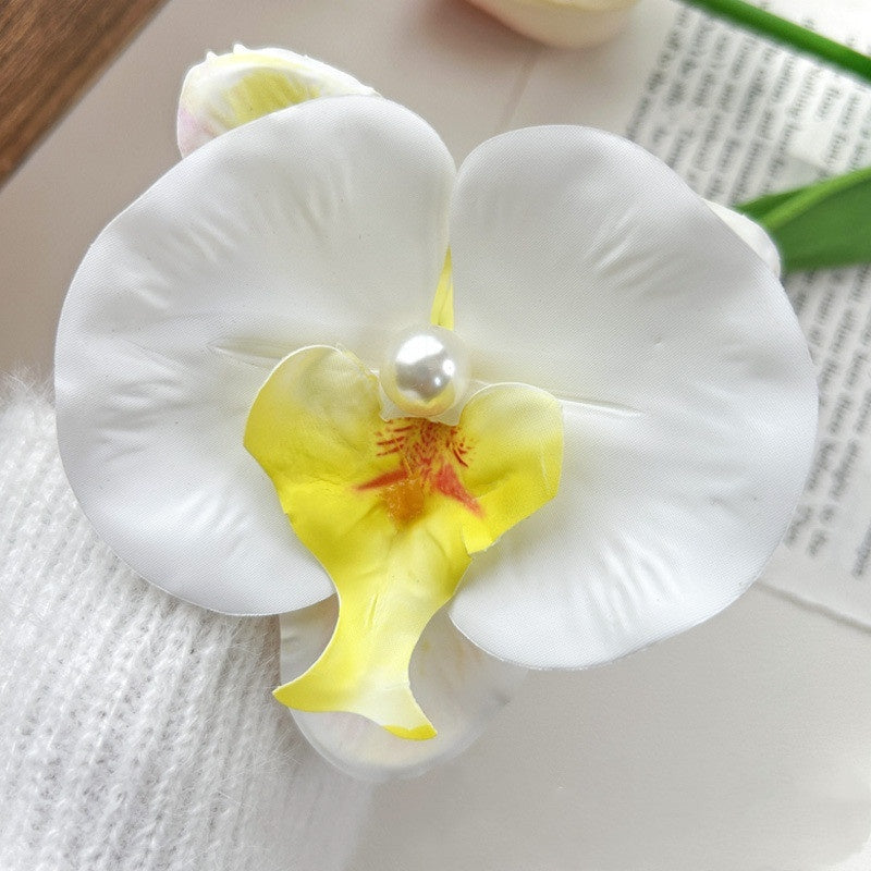 Butterfly Orchid Cropped Hair Clip